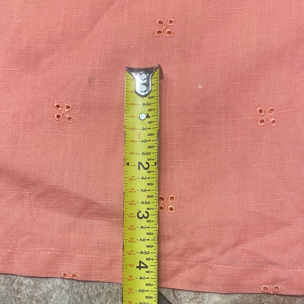 Chelsea Studio Medium Linen-Cotton Blend Top in Peach - Picture 13 of 14